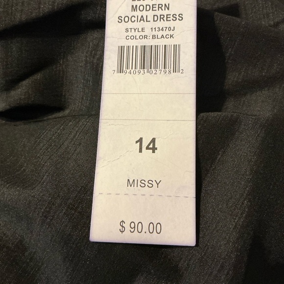 SL Fashion black classic evening dress size 14 - Picture 3 of 7